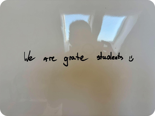 Tablica angielski we are grate students